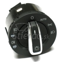 Vypínač svetiel pre Audi A6 C6, chrom, 4F1941531E