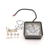 LED Pracovné svetlo 27W, štvorcové